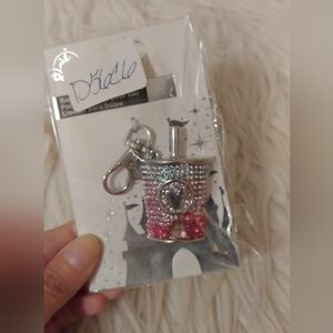 💖FIRM! NWT DISNEY PARKS MICKEY MOUSE GEM SHAKE KEYCHAIN/BAG CHARM